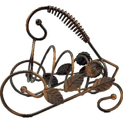 China Viable Iron Wire Wine Rack Handwork Wine Bottle Display Rack Coated Iron Wire Rack Wine Bottle Rack for sale