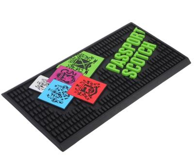 China Silicone Bar Runner PVC Beer Bar Mat Bar Pad Puddle Rail Viable Drip Mat for sale