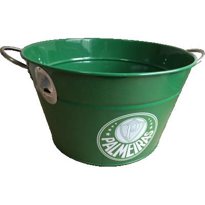 China Sustainable Galvanized Tin Bucket Metal Beer Bucket Champagne Ice Bucket Beverage Tub for sale