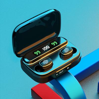 China Original Perfect Sound BT 5.1 Active Noise Canceling Earbuds Headset Mini Waterproof Wireless Tws Earphone With Power Bank for sale