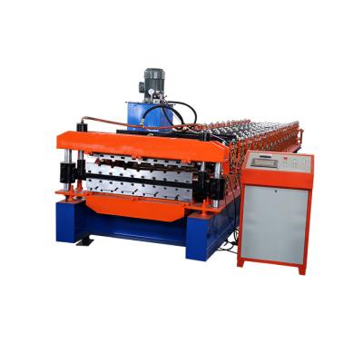 China Factory Roof Deck Double Metal Sheet Roll Forming Cold Making Machine for sale