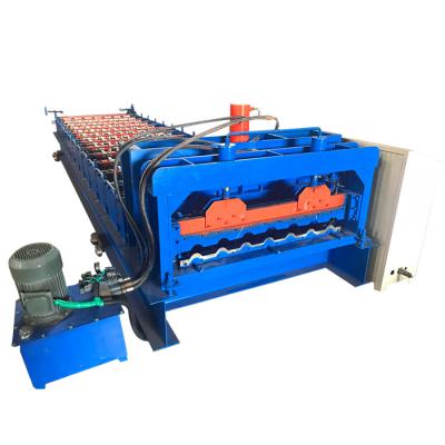 China Factory Color Steel Corrugated Roof Sheet Making Glazed Tile Roll Forming Machine for sale