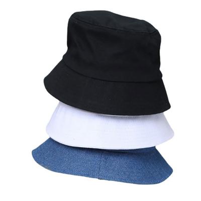 China Bucket hats XQLTwo Side Bucket Hat One Side With Embroidery Logo On Front One Side With All Over Printed Logo Reversible Bucket hat for sale