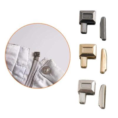 China 10 Sets Nickel Free Diy Sewing Zipper Accessories Metal Stopper Repair Zinc Alloy Open Zipper Stopper Zipper Clothes for sale