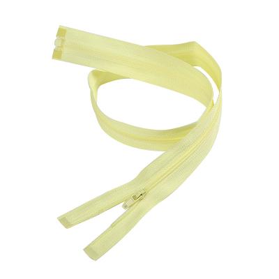 China Viable Wholesale Warranty DAWEI Brand Quality Plastic Stop And Customized Logo Slider Puller Nylon Zipper for sale