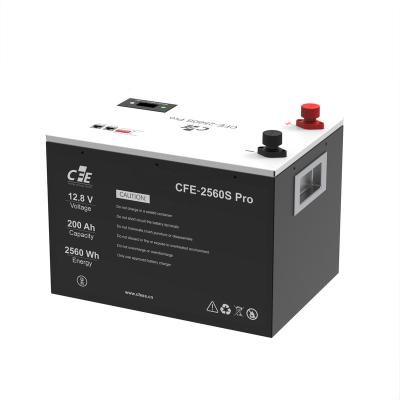 China Power Tools CFE 12.8V 25.6V Packs LiFePO4 Battery 12V 24V 100Ah 200Ah Lithium Ion Phosphate Rechargeable Batteries for sale