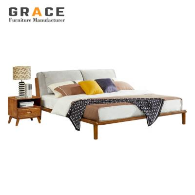 China Z8030 Modern Modern Nordic Bed Solid Wood Beds Frame for sale