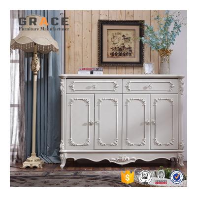 China French Design 4 Door Modern Wooden Shoe Cabinet Large Size MDF Furniture for sale