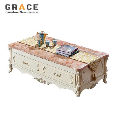 China Z903 modern living room marble tea table set for sale