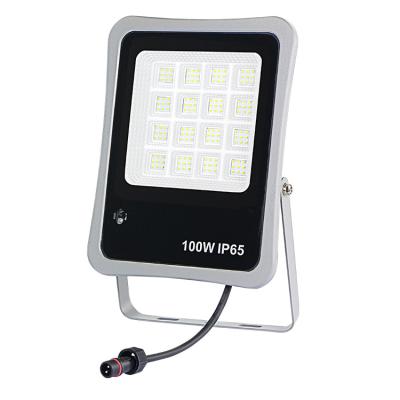 China Waterproof Garden Lights for Shed, Barn, Sign, Billboard, Pool, Flagpole 100w smd 3030 Solar Flood Light 600lm for sale