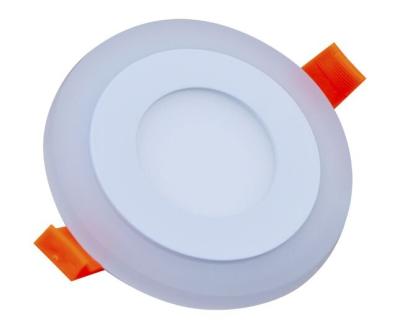 China Office ceiling led panel light round SLBL063 6+3w surface type rgb dimmable led panel light for sale