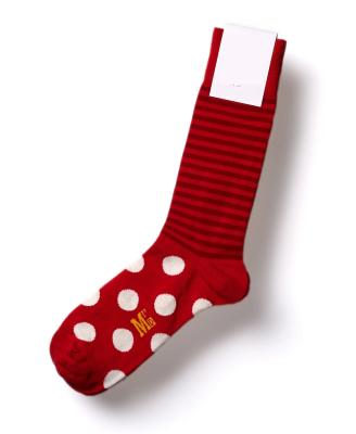 China Red and white striped stain QUICK DRY custom thin socks for men for sale