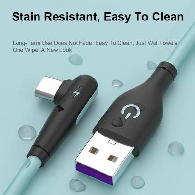 China Mobile Phone Etc.electronic Product Usb 2.0 Data Cable Phone Fast Charging Best Quality Cell Type C 90 Degree Usb C Cable for sale