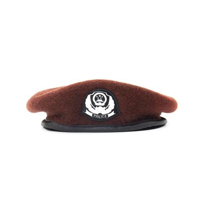 China Two Eyelets Wool Custom Logo Military Beret Hats,BSCI Audit Factory Sedex 4P Audit Factory Army Beret Military Beret Hats for sale