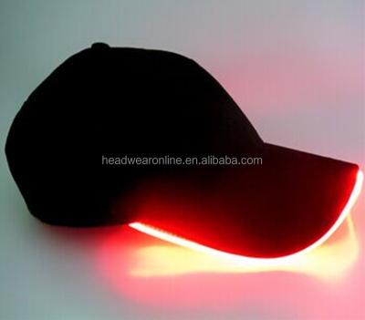 China breathable & Waterproof hard hat with led light baseball cap with size quality element led light hat for sale