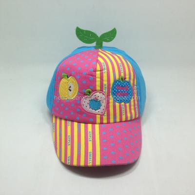 China Fashion Kid /Children COMMON Colorful Baseball Cap And Hat Button Top With Grass for sale