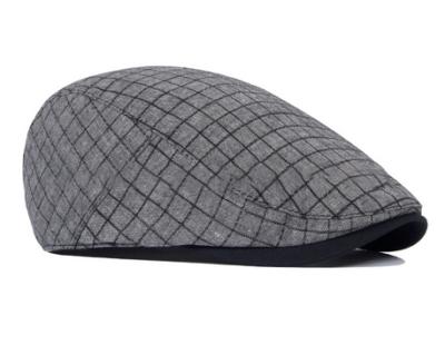 China COMMON Fashion Customized Plaid Fabric Beret From China Factory With Good Quality for sale