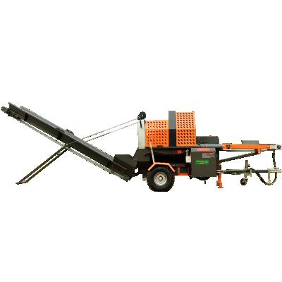 China 20 Ton Firewood Processor Truss Log Saw Controlled By Solenoid Valve for sale