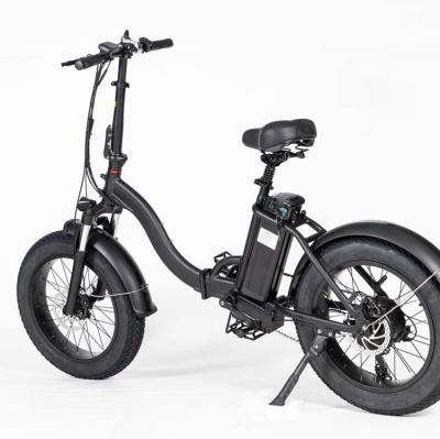 China Electric Folding Bike Fat 20 Inch Aluminum Alloy Electric Bicycle Powerful Tires for sale