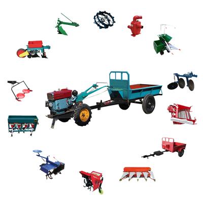 China Farm All Siz Farm Hand Tractor 12KW Specific Fuel Price List Walking Tractor New Smallest Walking 8-18HP for sale