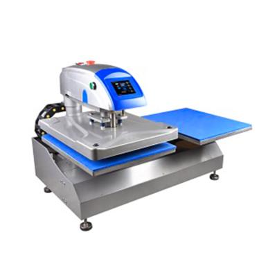 China Convenient Automatic Heater Running Down Double Electric Heating Trays T-shirt Sticker Heat Press Machine for sale