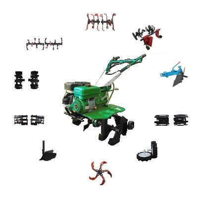 China Farms Hand Push Gasoline Garden Cultivators Mini Power Tiller with 6 Blades Small Tiller for sale