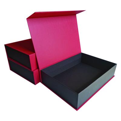 China OEM Design Recyclable Hard Cardboard Flip Top Custom Logo Printed Hollow Book Shaped Luxury Magnetic Gift Box for sale