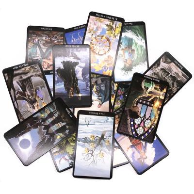 China Tarot Card Decks and Book Paper Sets for Beginners Holographic Tarot Deck zu verkaufen