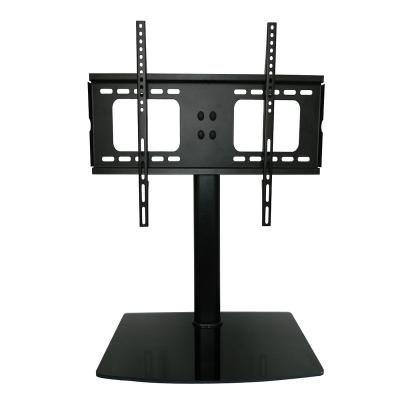 China High Quality Universal Black TV Stand Table Top TV Base Stand for sale