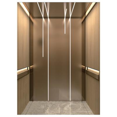 China Modern Luxury Design Fuji Elevator And Good Price Cabins Passenger Elevator Golden Elevator for sale