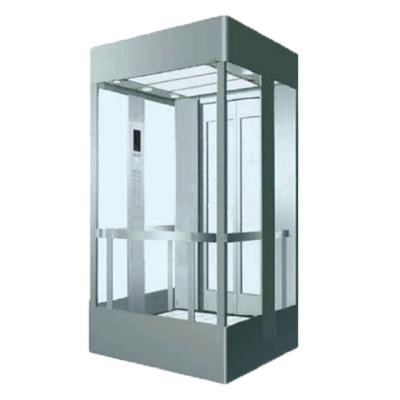 China Low Noise Cheap Elevator 4 Floors 6 Passenger Fuji Electric Outdoor Residential Panoramic Elevator for sale