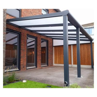 China Alu Aluminum Roof terrace terrasoverkapping/Terrassenberdachung/deck roof Poland carport awning patio deck alu for sale