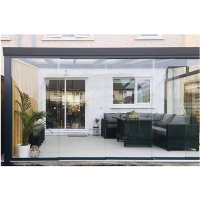 China Modern Easily Assembled Building Glass House Houses Winter Garden Sunrooms for sale