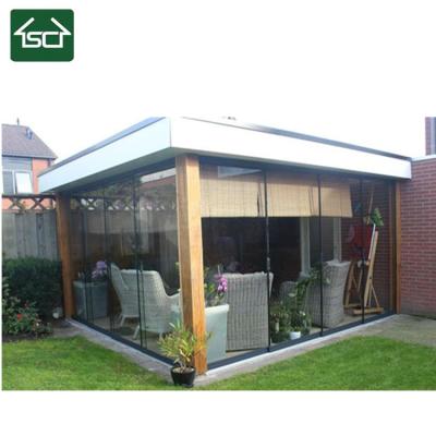 China Waterproof Water And Wind Proof Sliding Glass Doors For Garden Backyard Sunroom for sale