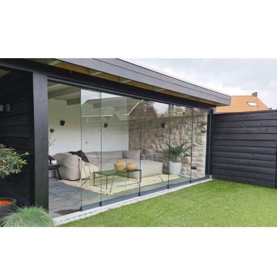 China European Style Windproof Glass Wall Sliding System For Conservatory for sale