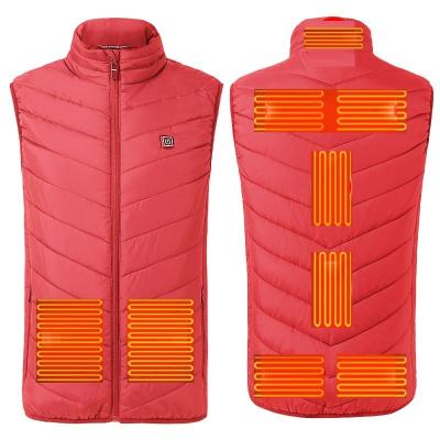 China Waterproof ECO Single Usb Electrion Rechargeable Jacket Heating Vest Smart Winter Heated Jacket For Women for sale