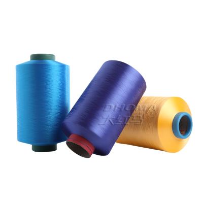 China Polyester Filament Untwisted Viable 150D Blended Yarn For Webbing for sale