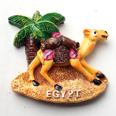 China Fashion Egypt Camel Customized Fridge Magnet Souvenir 3d Resin Fridge Magnet for sale