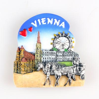 China YC5017366E Austria Vienna Decor 3D Souvenir Home Tourist Fridge Magnet for sale