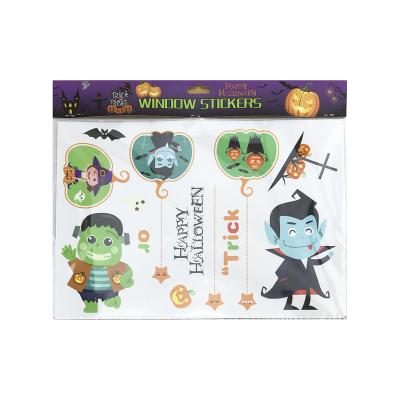 China Waterproof+Eco-friendly Halloween Party PVC Bat Pumpkin Decal Wall Sticker Halloween House Window for Kids and Holidays for sale