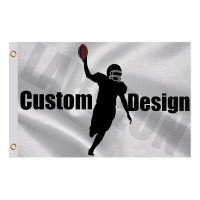 China Portable Custom 3x5ft Match NBA GP Banner Nfl Flag Football Soccer Flag Sublimation Banner Blank For Sports Teams Flags for sale