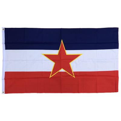 China Cheap Price Mix Custom Design Yugoslavia National Hanging Different Colors 3X5FT Flag for sale