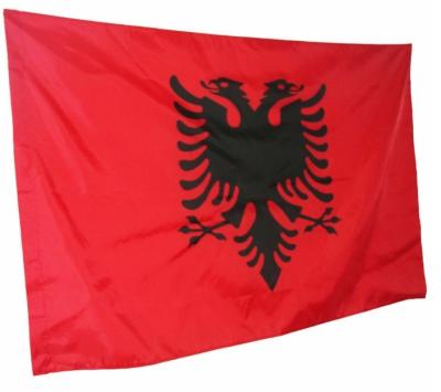 China High Quality Outdoor Indoor Flying Polyester National Flag Albanian Banner Flying Hanging Printed Flag of Albania for sale