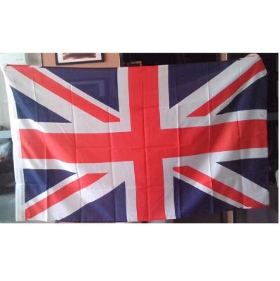 China FLIGHT 3x5ft UK Flag Banner Polyester Printing Flying 0.9x1.5m Union Jack Flag for sale