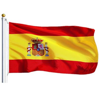 China Wholesale Hot Selling Spain Flag Good Quality 3x5 ft Polyester Flying 90*150cm Spanish Flag for sale