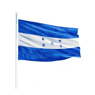 China Polyester Flying Honduras Flag 3x5 Ft White Flag 5 FLYING Blue Stars for sale