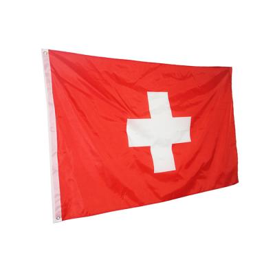 China FLYING Switzerland Flag 90x150cm Polyester Cheap Printed 3x5ft Swiss Flag for sale