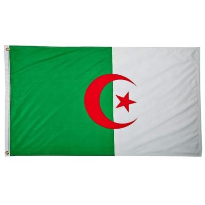 China Algerian FLYING Country Flag Pilyester Size 90x150cm or All Printing Indoor Outdoor Flying Hanging Flags of Algeria for sale