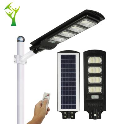 China ROAD Human Body Outdoor Integrated Induction Ip65 Waterproof 160w All In One Solar LED Street Light for sale