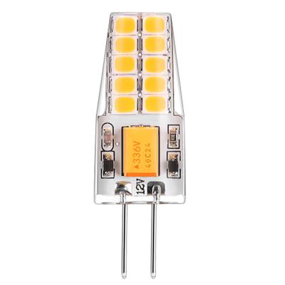 China AC/DC12V 3years warranty CE RoHS 2.5W g4 led 12V led flicker free effect bulb for sale